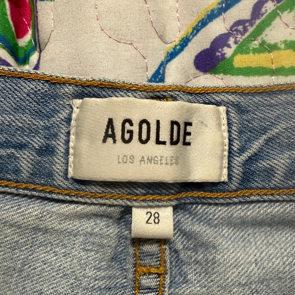 AGOLDE Jamie High Rise Classic Button Fly Jeans Size: 28 Inseam: 27” - Picture 7 of 9
